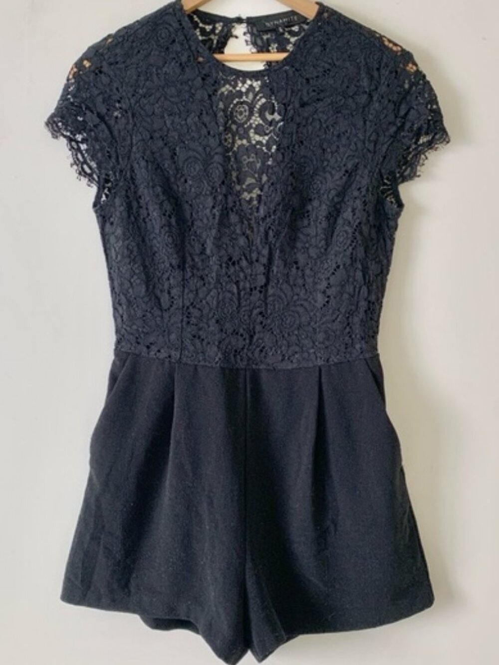 Black Lace Romper